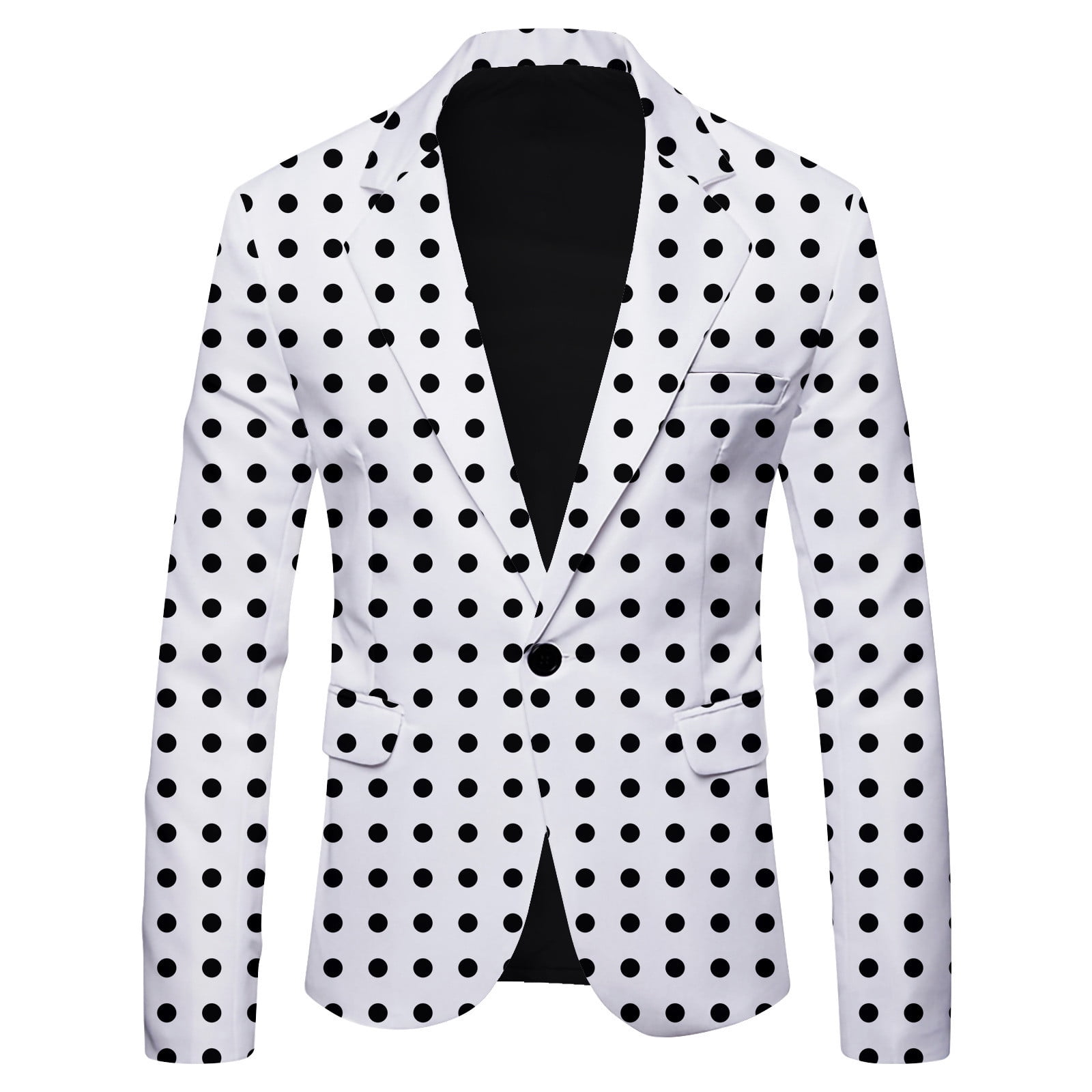 Entyinea Men's Suit Jacket Casual Single- Trendy Suit Business Suit S ...