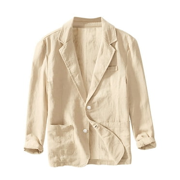 Entyinea Blazer Jacket for Men Fashion Plaid Lapel Slim Fit Blazer ...