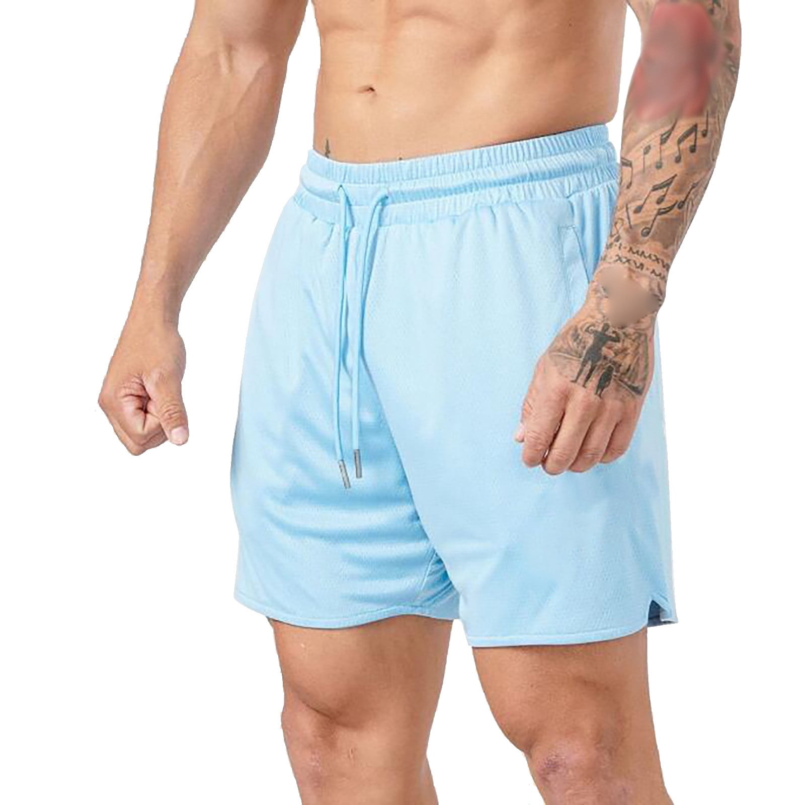 Entyinea Men’s Swim Boardshorts with Stretch 7" QuickDry Swim Shorts