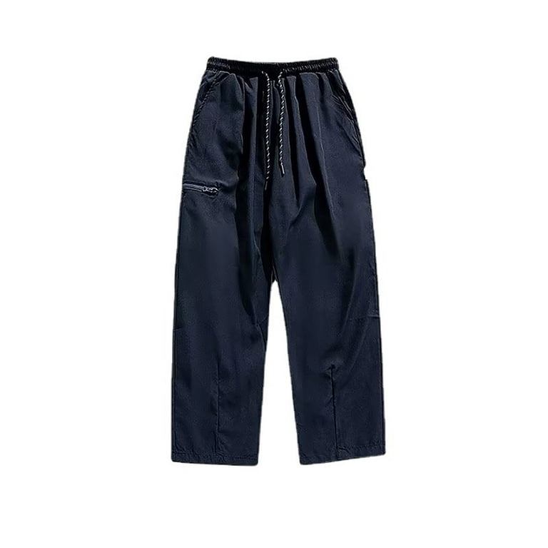 Entyinea Mens Cargo Pants Zip Off Lightweight Quick Dry Fishing Camping  Travel Pants Black L 