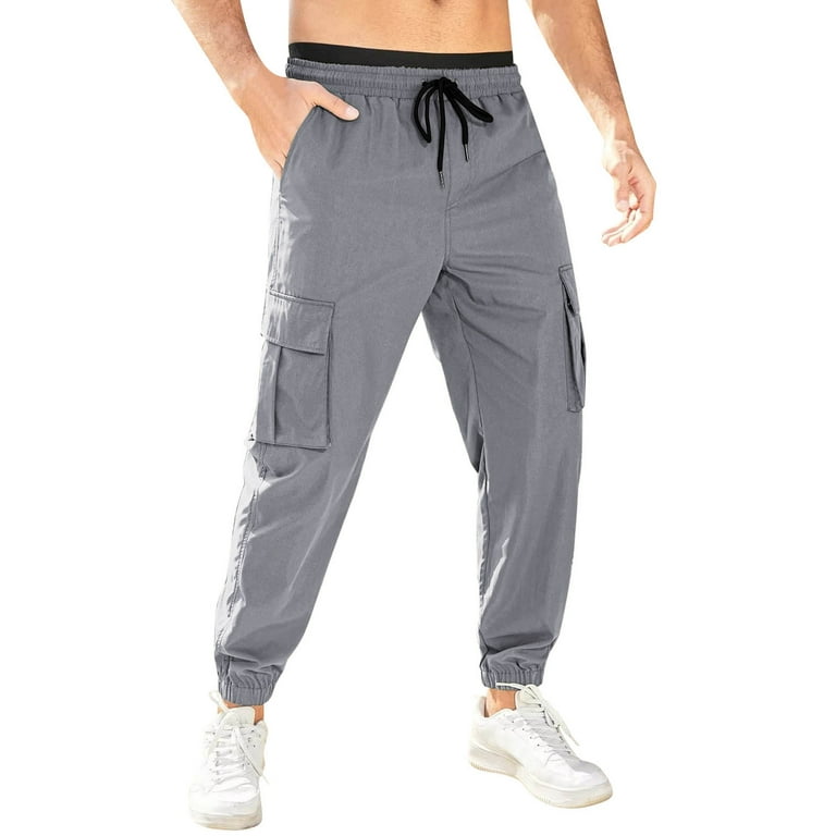 Entyinea Men's Tactical Pants Slim Fit Joggers Pants Outwork
