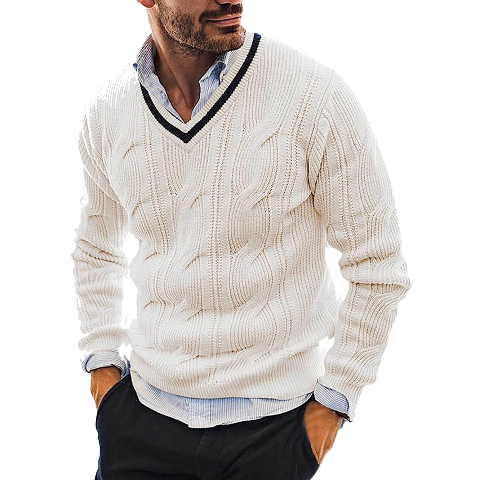 Men's v neck sweaters best sale xxl