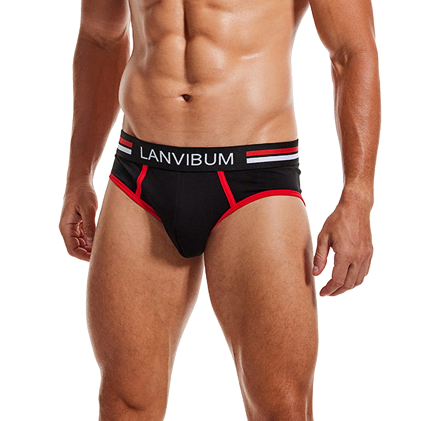 Entyinea Mens Bikini Panties Cotton Stretch Bikini Underwear for men