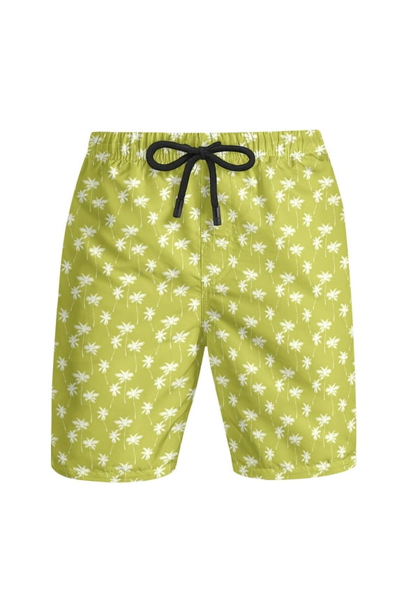Mens Board Shorts Swim Trunks Quick Dry Board Shorts Breathable Surf Beach Shorts Swimwear Bathing Suits,Green M