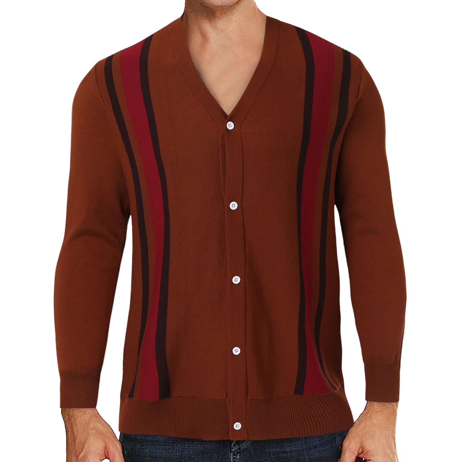 Entyinea Mens Golf Polo Shirts Casual Long Sleeve Solid Color Stretch