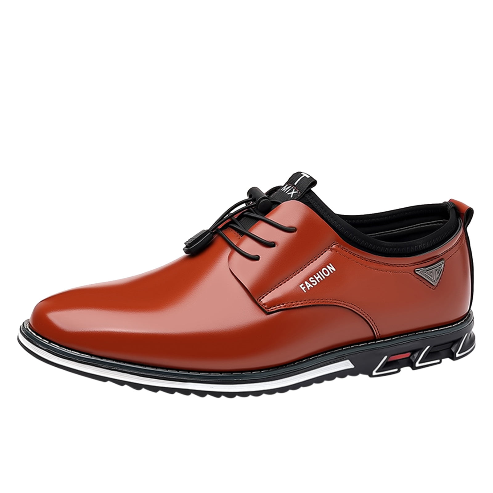 Men's Orthopedic Dress Shoes – Patent Leather Oxfords With Cushioned Soles, Great For Weddings, Prom & Formal Events.