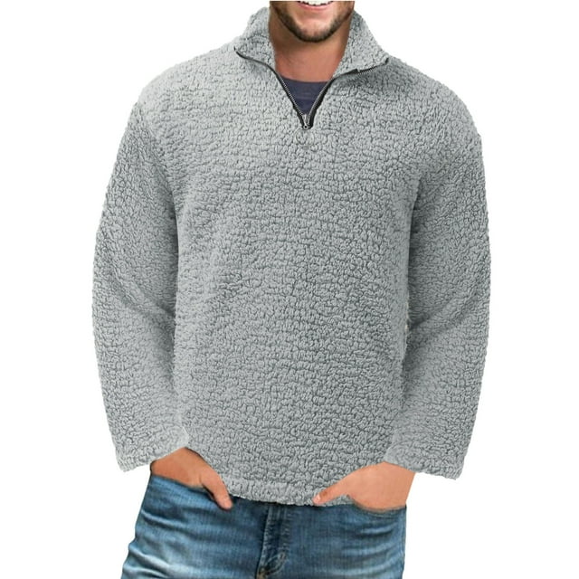 Entyinea Mens Sweatshirts No Hood Fashion Pullover Sweatshirts Loose