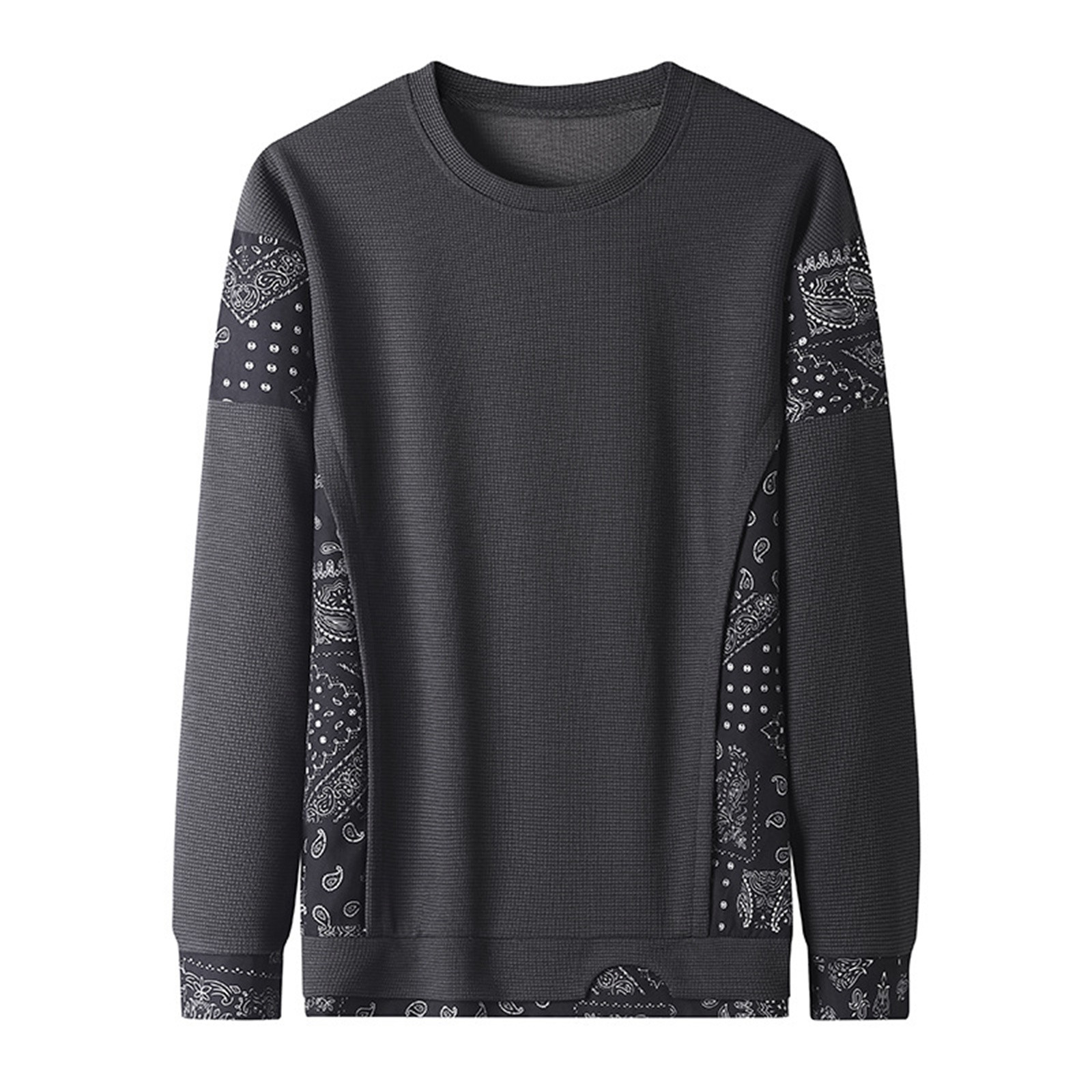 Entyinea Mens Sweatshirts No Hood Long Sleeve Crewneck Casual Pullover