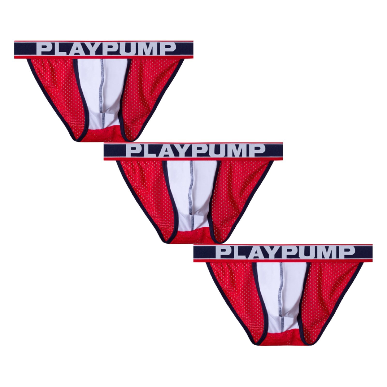 Entyinea Mens Underwear Comfort Soft Tagless Full Rise Underwear,Red XXL