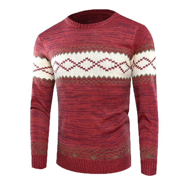 Entyinea Mens Winter Sweaters and Pullovers Long Sleeve Cable Knit