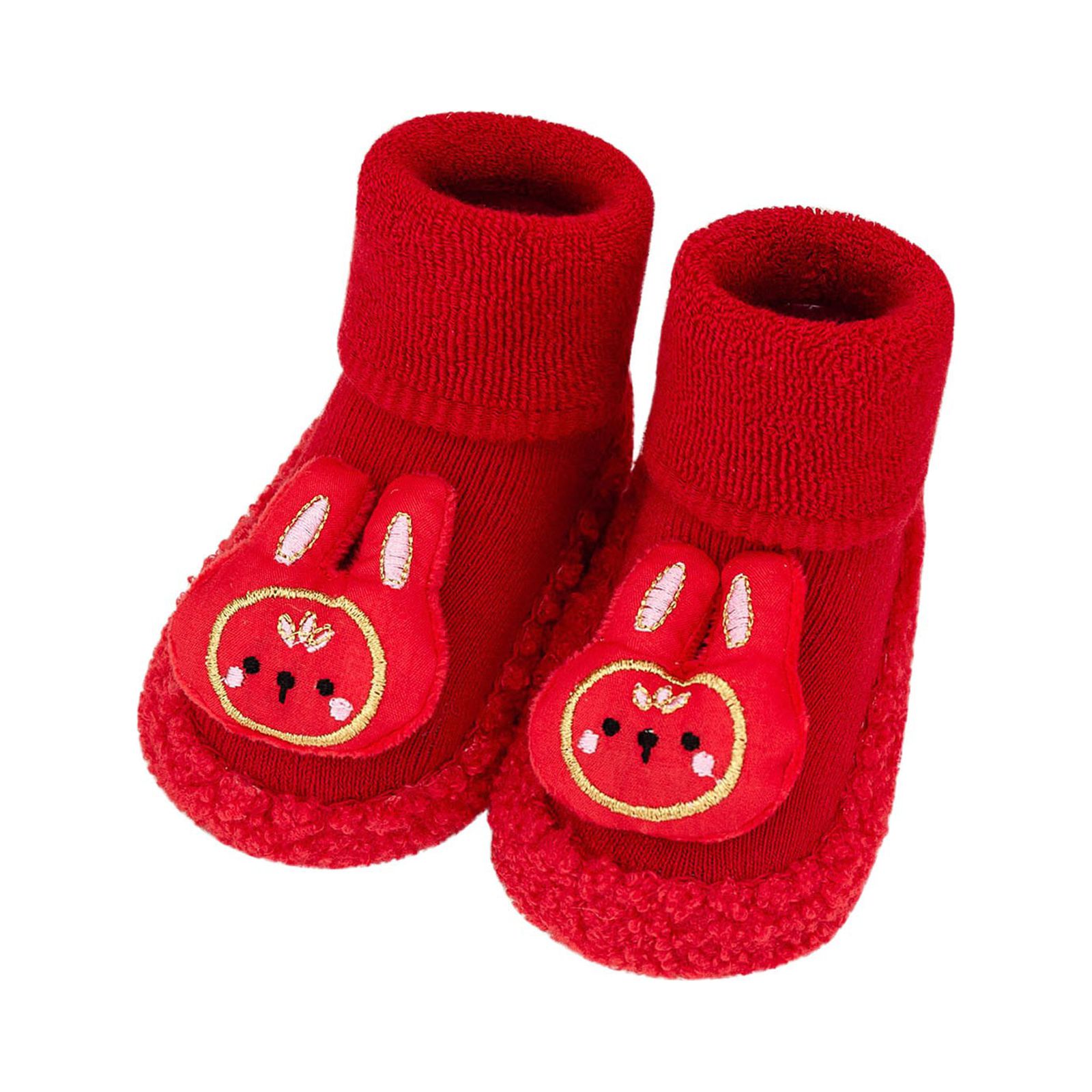 Entyinea Newborn Baby Cozy Sock Shoes Baby Comfortable Rubber Sole Sock