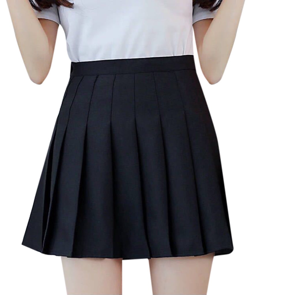 Plus Size Embroidered Pocketed High Waist Skirt
