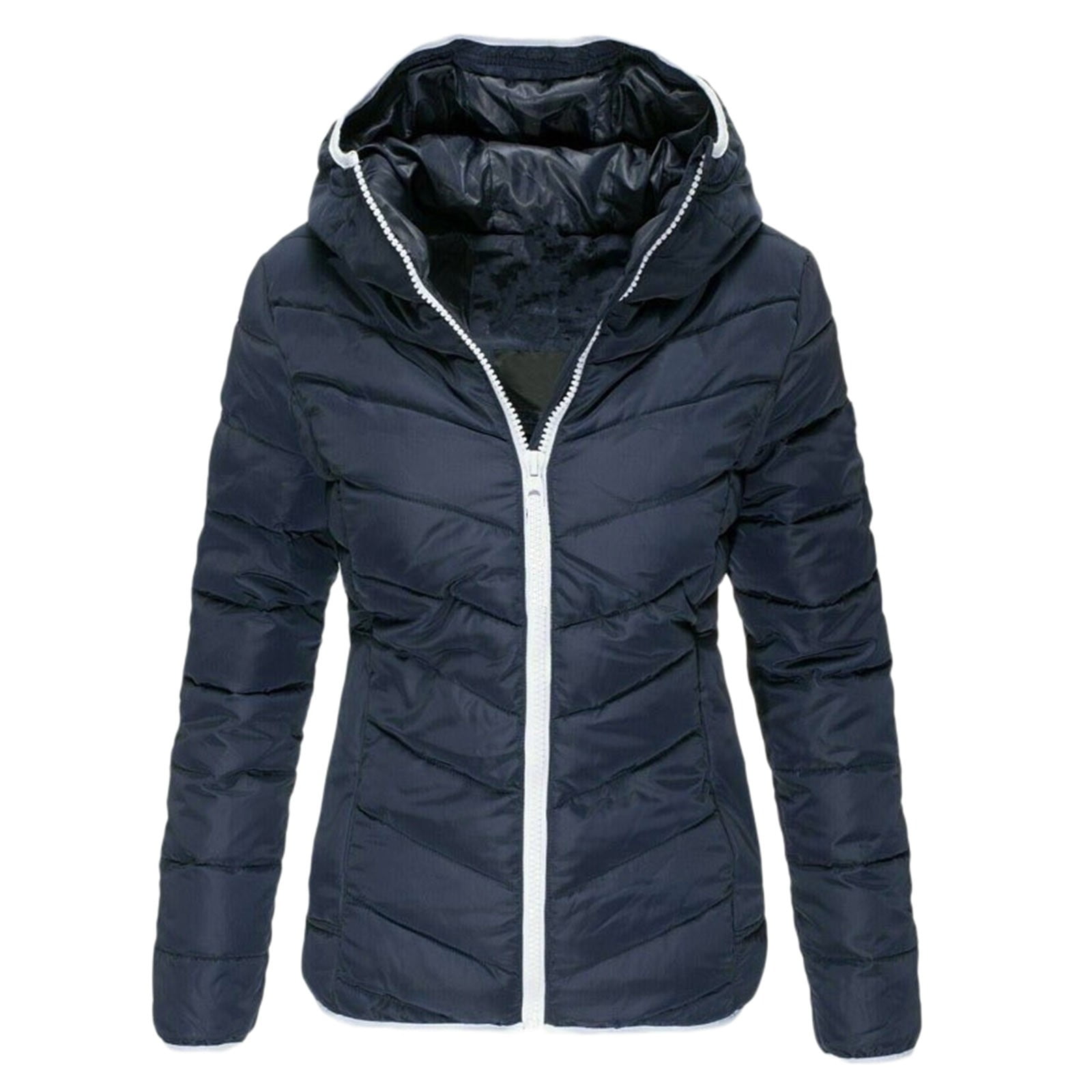 Entyinea Puffer Jacket for Women Winter Loose lightweight Packable ...