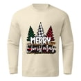 thumbnail image 1 of Entyinea Sweatshirt for Men Casual Long Sleeve Crew Neck Christmas Sweatshirt,Khaki 3XL, 1 of 3