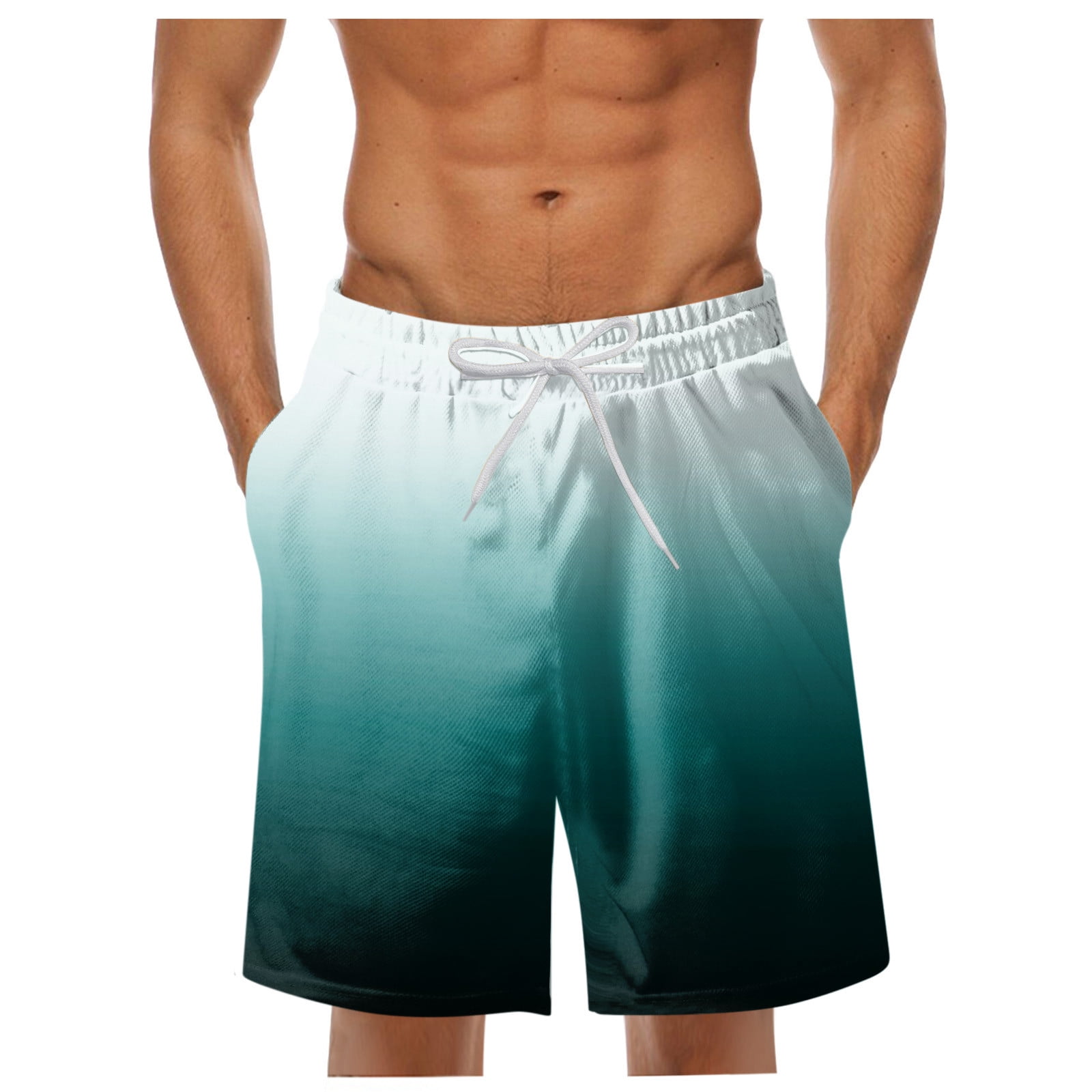 Entyinea Swimming Trunks for Men 5 Inch Inseam Swim Shorts Summer ...