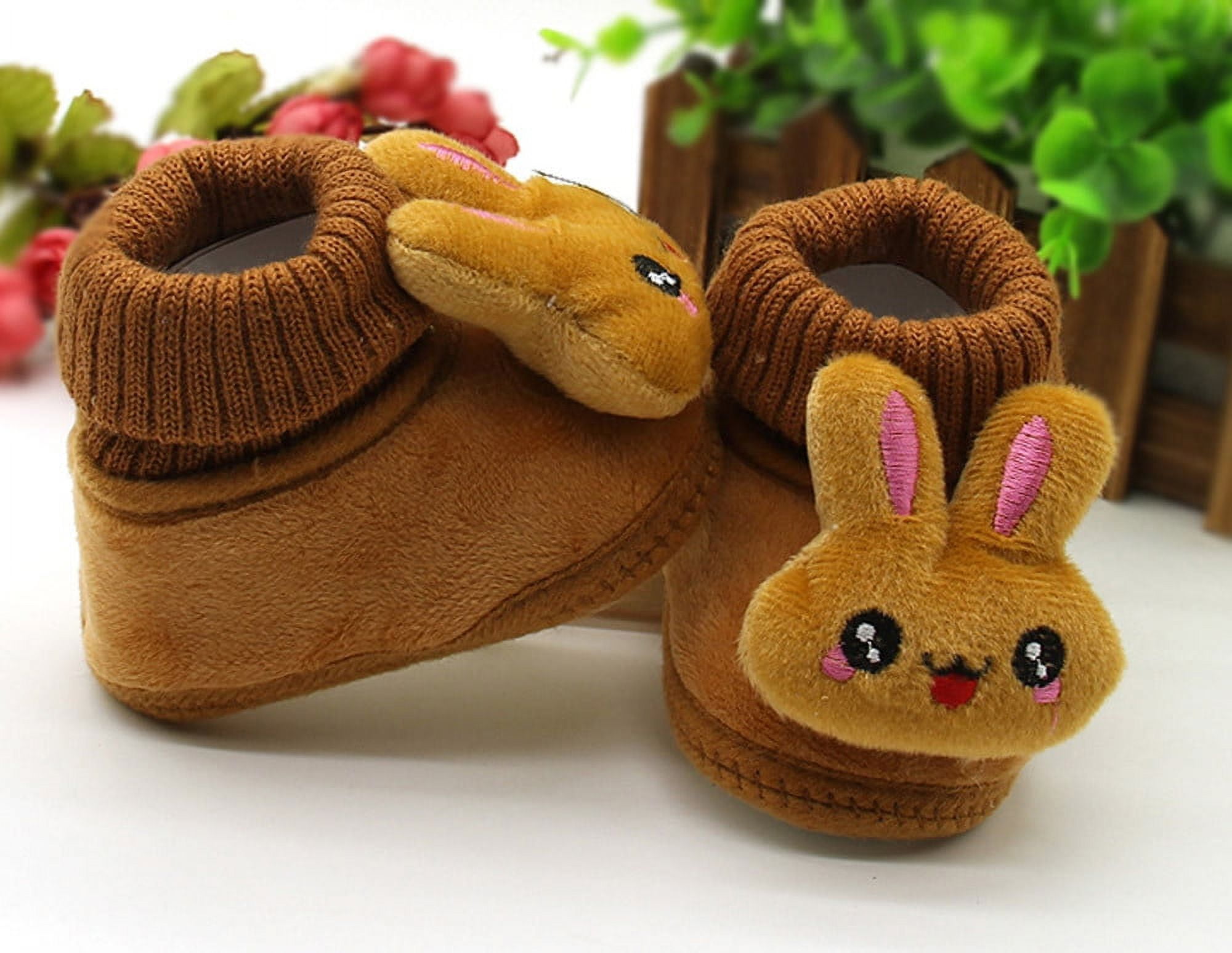 Entyinea Toddler Boys Girls House Slippers Indoor Home Shoes Warm Socks