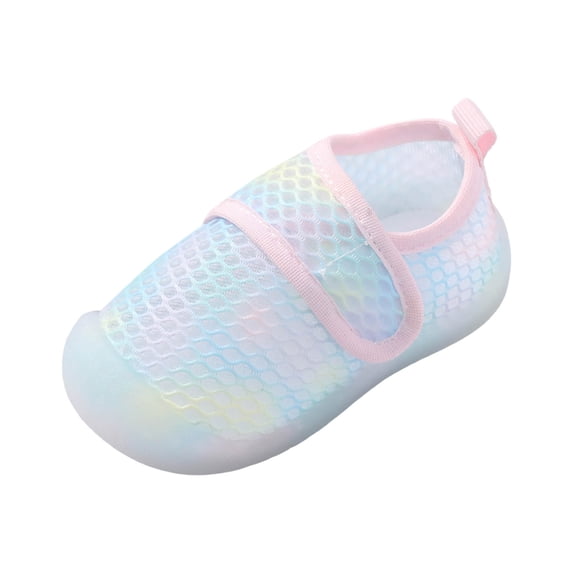 Entyinea Toddler Water Shoes Girls Boys Kids Aqua Socks Quick Dry Barefoot for Beach Swimming Pool Pink for 8.5