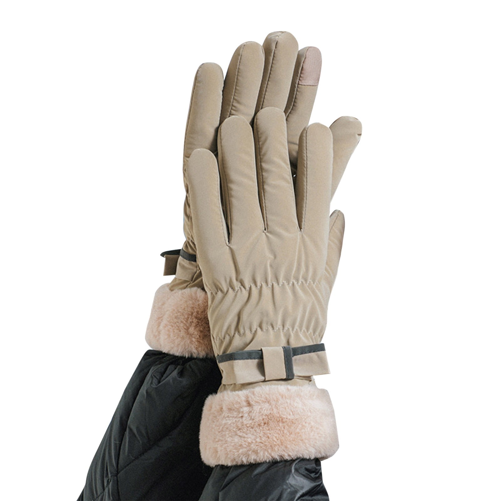 Entyinea Winter Thermal Gloves for Women Winter Warm Gloves Windproof