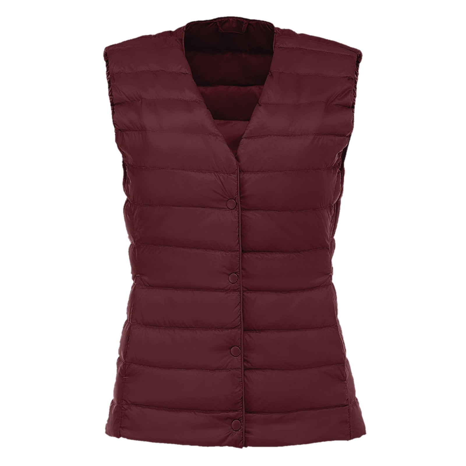 Entyinea Women Puffer Vest Jackets Zipper Up Lightweight Sleeveless