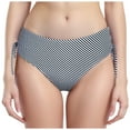 thumbnail image 1 of Entyinea Women's Bikini Swimsuits Bikini Bottom Mid Waisted Swim Bottoms for Teens Women (Dark Gray,L), 1 of 5