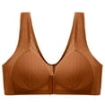 thumbnail image 1 of Entyinea Women's Bra Lift and Support Wire-Free Bra Z10-Brown 36, 1 of 5