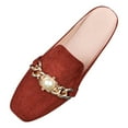 thumbnail image 1 of Entyinea Women's Flats Shoes Round Toe High Block Heel Pumps,RD2 6.5, 1 of 4