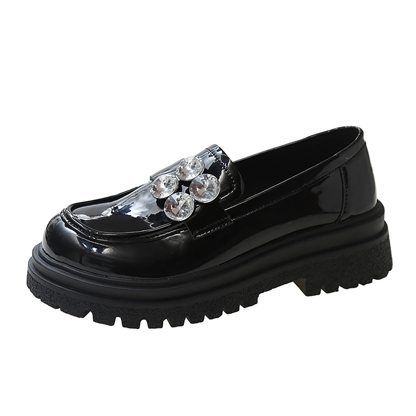 Entyinea Women's Loafers Round Toe Comfort Light Weight Slip-On Dress ...