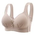 thumbnail image 1 of Entyinea Women's Minimizer Bras Contour Wireless Seamless Bralette Grey 46, 1 of 3