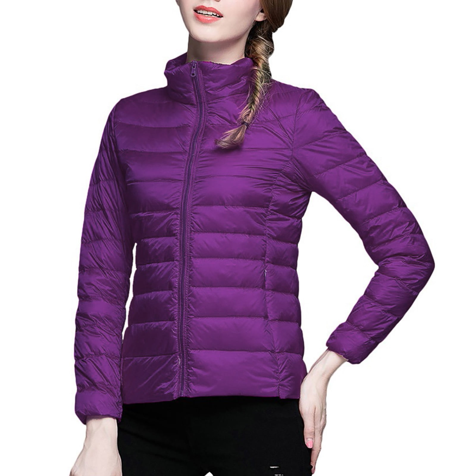 Entyinea Women's Puffer Jacket Hooded Winter Coat Waterproof Warm Long