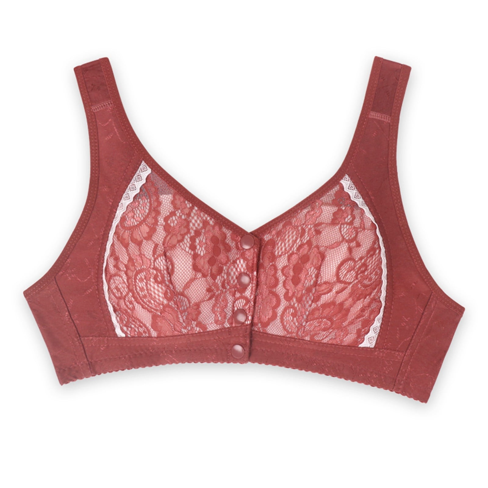 Entyinea Women's Wireless Tshirt Bra Full Figure Plus Size Lift