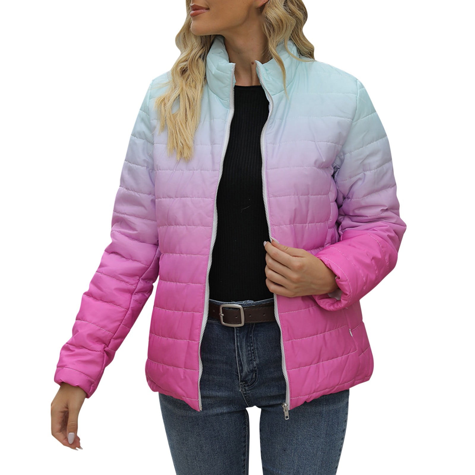Blue velvet puffer coat sales