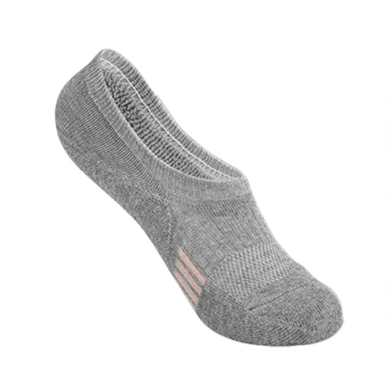 Entyinea Womens No Show Socks Low Cut Ankle Short Anti-slid Running Casual  Liner Socks,Gray 