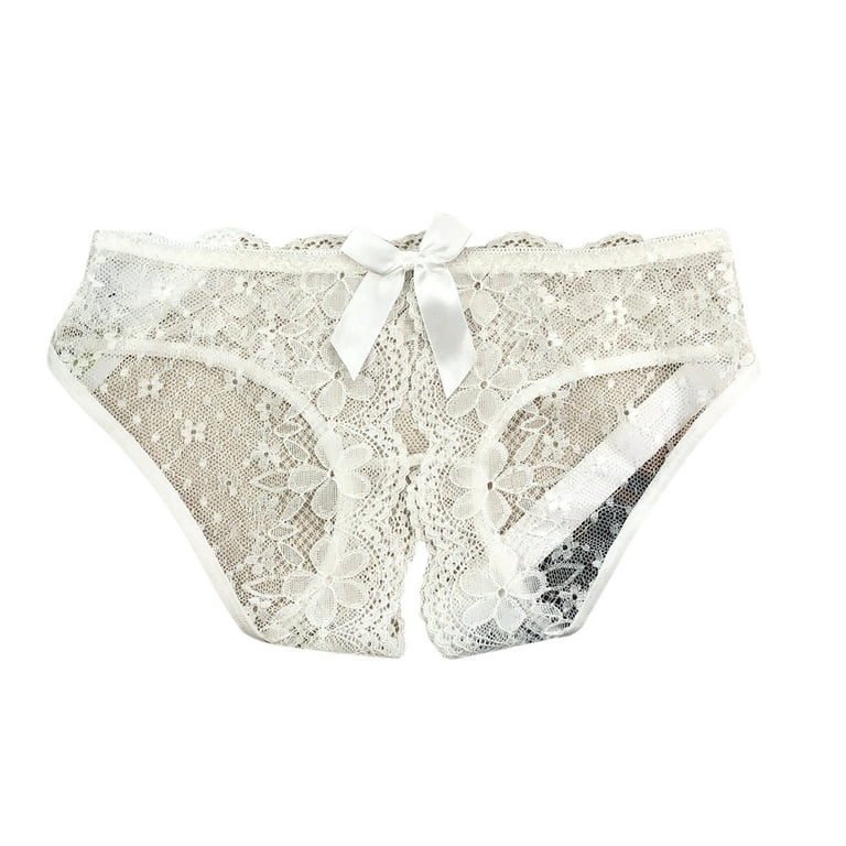 Entyinea Womens Panties Printed Seamless Bikini Panties White M 