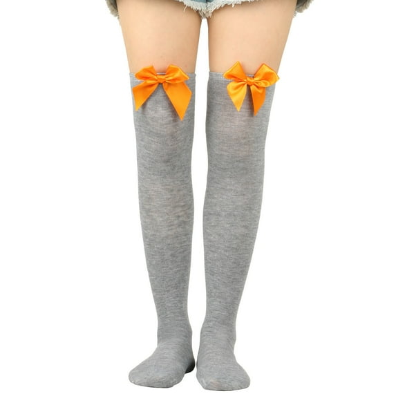 Entyinea Womens Scrunch Socks Casual Athlete Striped Over Knee Thigh High Tights Long Stocking Socks,M One Size