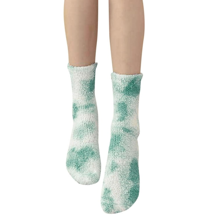 Entyinea Womens Scrunch Socks Solid Youth/Kids Knee High Sports Baseball  Softball Socks,Green One Size 