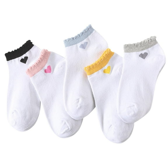 Entyinea Womens Sock Shoes Cushion Ankle Footies Low Cut Socks,White