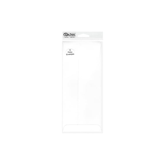 Envelope #10 Policy 10pc White