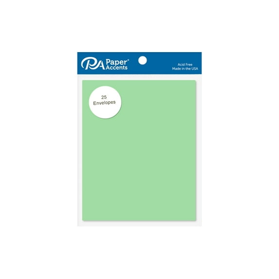 Envelope 4.38x5.75 25pc Light Green