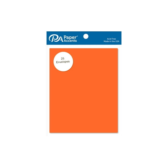 Envelope 4.38x5.75 25pc Orange