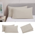 thumbnail image 1 of Envelope Closure Pillow Covers Set of 2, 20x36 Inch Soft Brushed Microfiber, Shrinkage and Fade Resistant, Multiple Color Options, 1 of 6