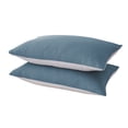thumbnail image 1 of Envelope Closure Washed Cotton Pillowcases 2-Pack Set Standard Size Soft Breathable Pillow Covers for Home Hotel Bedding Essentials, 1 of 7