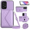 thumbnail image 1 of Envelope Design for Samsung A53 5G Case RFID Blocking Wallet Card Holder Leather PU Flip Cover Folio Lanyard Crossbody Strap Women Girl Magnetic Clasp Kickstand for Samsung Galaxy A53 5G, Purple, 1 of 10