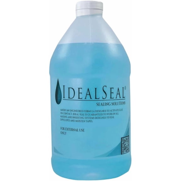 Envelope Liquid Moistener and Sealer - High-Efficiency, No-Mix Sealing Solution for Postage Machine and Mailing Systems - 64 oz