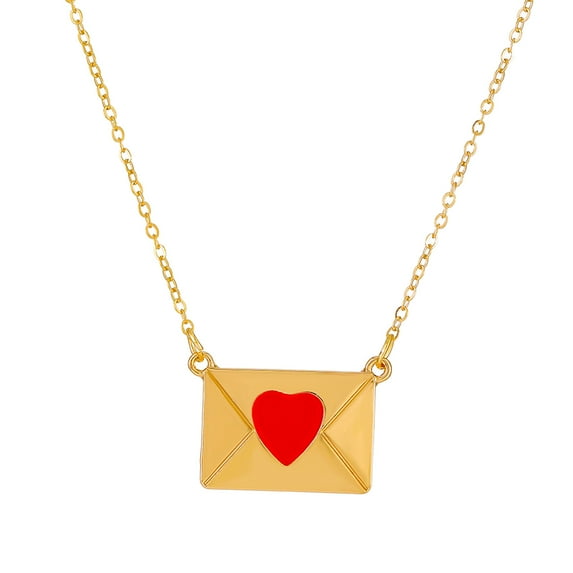 Envelope Love Necklace for Necklace Pendant Girls Women Friends Distance Bar Necklaces for Women Birthday Gifts