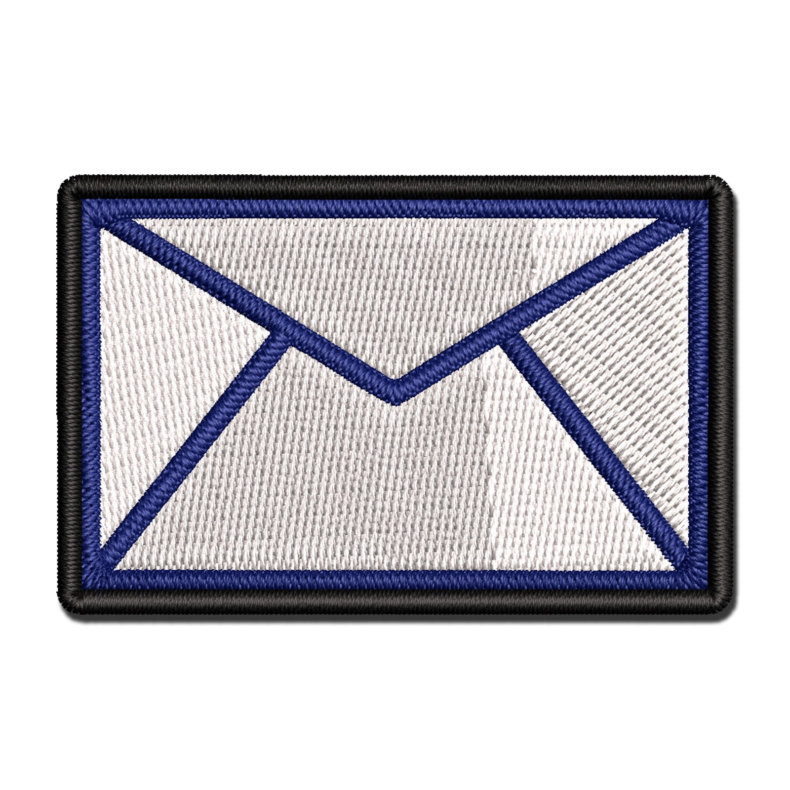 Envelope Mail Applique Multi-Color Embroidered Iron-On Patch - 3.5 Inch Large