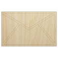 thumbnail image 1 of Envelope Mail Wood Shape Unfinished Piece Cutout Craft DIY Projects - 4.70 Inch Size - 1/8 Inch Thick, 1 of 7