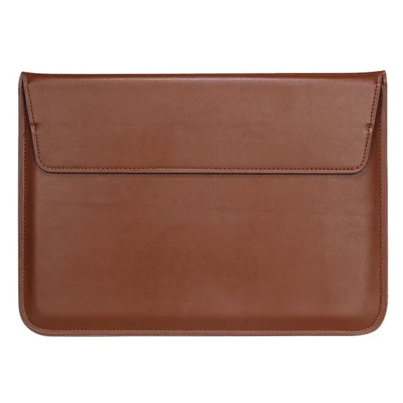 Envelope Pouch Leather Laptop Sleeve for Macbook Pro 13 14 Air 13 M3 M1 M2 11 12 15 Lenovo for ipad 12.9 HP Matebook Notebook Cover (Brown,14 Inch)