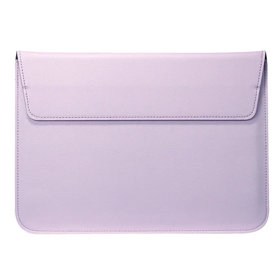 Envelope Pouch Leather Laptop Sleeve for Macbook Pro 13 14 Air 13 M3 M1 M2 11 12 15 Lenovo for ipad 12.9 HP Matebook Notebook Cover (Purple,12 Inch)