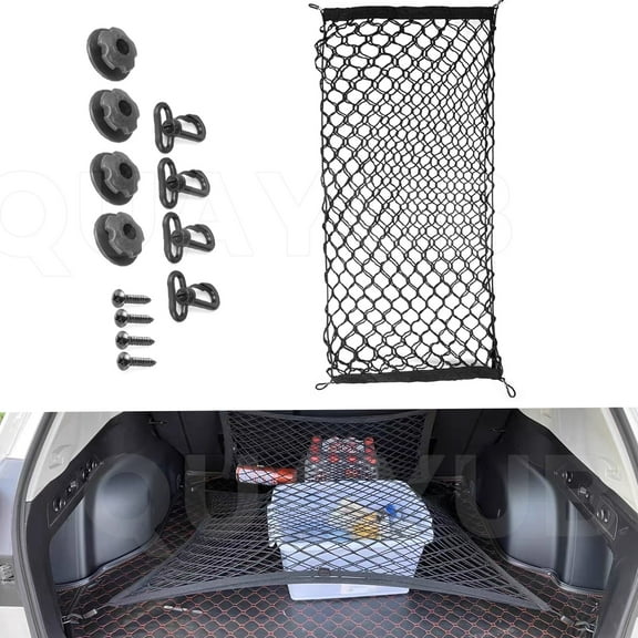 Envelope Style Trunk Cargo Net Storage Organizer Universal Bag Hook for Car Rear