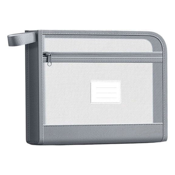 Envelope Wallets Document Folders,Mesh Zipper File Bags with Card Slot, Transparent Organizer for School, Office, Travel, Expanding File Folder for Papers & Supplies